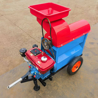 Batteuse à maïs à haute productivité modèle YC-5000 avec cadre de support de moteur diesel et pneus facilitant le mouvement