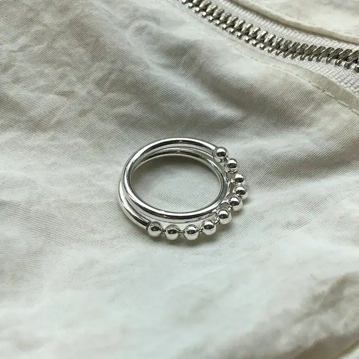 Anéis giratórios para mulheres shanwu, prata esterlina 925, anéis giratórios ajustáveis de coréia, anéis reais para mulheres