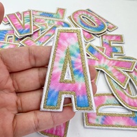 Nouvel arrivage de jolis patchs Tie Dye à repasser sur les bords de Overlock personnalisés