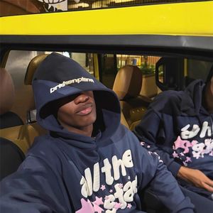 Ensemble de survêtement technique pour homme avec impression 3D en relief, sweat-shirt à capuche et pantalon de jogging de haute qualité, logo personnalisé, ensemble de survêtement sportif lilas - Product Image 3