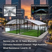 Structure de Toit Rétractable Imperméable pour Court de Padel, Abri Pare-Soleil pour Installation de Court de Tennis Extérieur