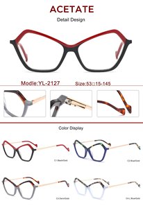 <span class=keywords><strong>2025</strong></span>新しいカスタム高品質猫目サングラスアセテート金属脚最も人気ファッショナブルなスタイル工場卸売新しいプリント - Product Image 2