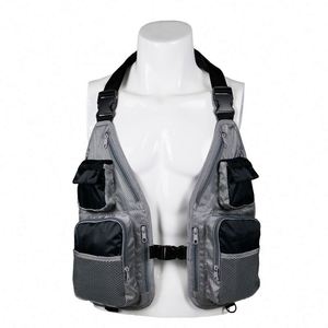 Chaleco de Pesca con Mosca, Mochila de Pecho, Múltiples Bolsillos, Chaleco de Pesca para Exteriores, Muestra Gratis - Product Image 1