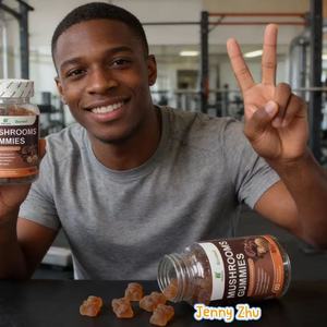 Gomitas de Hongos Veganas - Suplemento de Melena de León, Cordyceps y Ganoderma para la Memoria y la Concentración, Apoyo Cerebral - Product Image 4