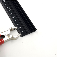 Pinces crocodiles en fer 75 mm 30 A avec prise banane et gaine en PVC de 0,5 mm d'épaisseur pour la charge de batterie de voiture