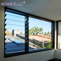 Ventanas de Aluminio Francesas Rogenilan, Tipo Persiana, de Piso a Techo, con Doble Vidrio Aislante y Ajustables