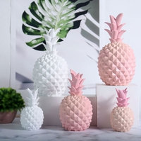 Accessoires décoratifs pour la maison Offre Spéciale idée ananas en céramique avec couronne figurine moderne écologique Art déco bureau