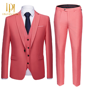 Novo Conjunto de Terno Slim Fit Sob Medida para Reuniões de Negócios Formais, <span class=keywords><strong>Blazer</strong></span> de Luxo e Calças para Vestuário Masculino e Casamentos - Product Image 3