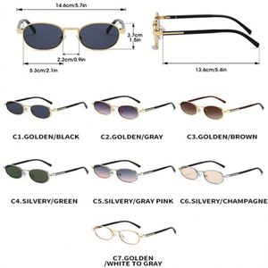 Gafas de Sol Redondas Fotocromáticas de Metal Retro 2025 con Logotipo Personalizado, Montura Ovalada Pequeña con Protección UV400 para Hombre y Mujer - Product Image 6