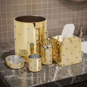 Chaman India Nova Jewelled Polish Eco-Friendly Metal Seven-Piece <b>Bathroom</b> <b>Accessory</b> <b>Set</b> - Product Image 2