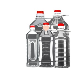 Transparent <b>Plastic</b> Oil Jug 5L Automatic Opening Food Storage Container - Product Image 1