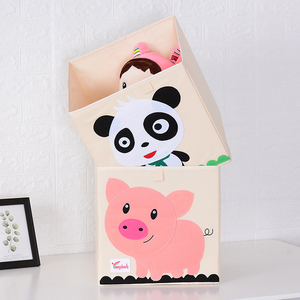 Boîte de rangement pliable imprimé, panier de rangement en tissu Oxford, motif Animal de dessins animés, panier de rangement domestique - Product Image 6
