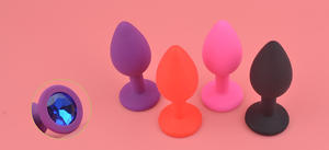 Petit godemichet <span class=keywords><strong>anal</strong></span> en silicone diamant pour jouets sexuels de masturbation anale pour adultes - Product Image 6