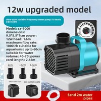Moteur sans balais Songbao amphibie à fréquence variable, entièrement en cuivre, ultra-silencieux, 10 vitesses réglables, double usage pour aquarium et bassin