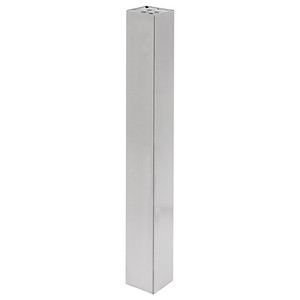 เสาขนาด 80x80 สำหรับฐานสี่เหลี่ยมแบน ลายสแตนเลส ความสูง 710 มม. - Product Image 1