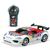 Voiture de course RC à l'échelle 1:24, voiture de sport télécommandée 2CH, jouet pour enfants, boîte avec fenêtre