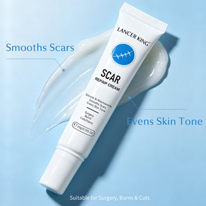 Crème réparatrice de cicatrices en marque blanche, formule personnalisée, améliore l'apparence des cicatrices, lisse la peau, crème <span class=keywords><strong>anti</strong></span>-cicatrices pour le corps, OEM ODM, vente en gros - Product Image 2