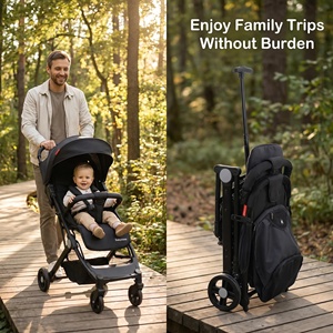 Cochecito Ligero Unidireccional, Plegable y con Amortiguación, Certificado CE, Conveniente para <span class=keywords><strong>Viajes</strong></span> Familiares - Product Image 4