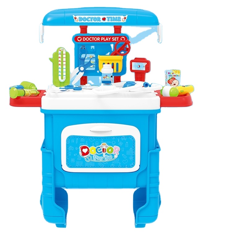 Игрушка для ролевых игр в больнице, оборудование для ролевых игр, обучающая игрушка-тележка для доктора, игрушки для детей