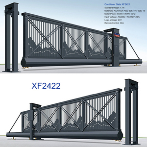 Puerta Corredera Cantilever Sin Riel PROUD Modelo XF2408 de Aleación de Aluminio de 30m con Control Remoto, No Requiere Riel para Entrada de Vehículos - Product Image 5