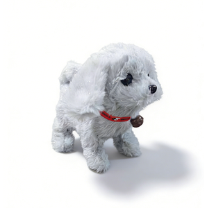 <span class=keywords><strong>Perro</strong></span> de Peluche Grande Brillante con Collar de Campana - Juguete Interactivo para Caminar y Ladrar, Pelaje Brillante, Relleno de Algodón, Amigo Alegre Deslumbrante - Product Image 2