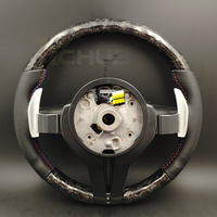 Volant sport M en cuir semi-cuir et fibre de carbone forgée à fond rond pour BMW F10 F20 F21 F30 F32 F36 M3 F80 M4 F82 M2 F87 X3 F25