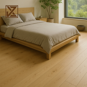 Parquet en bois d'ingénierie massif en chêne blanc brossé mat à lattes larges pour la décoration d'appartements, d'hôtels et de bureaux – Commandes en gros - Product Image 1