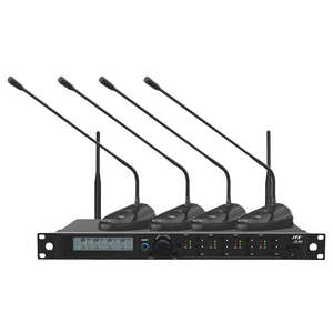 Sistema de Micrófonos Inalámbricos para Conferencias <span class=keywords><strong>JTS</strong></span> CS-W4/CS-W4T con Cable Flexible, de Uno a Cuatro Micrófonos - Product Image 1