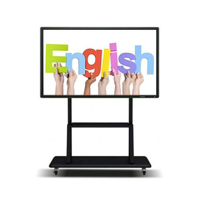 55 Inch 4K UHD Dual OS 20-Point Touch Android+<b>Windows</b> Interactive Smart Boards Infrared Intelligent Classroom Conference School - Product Image 1