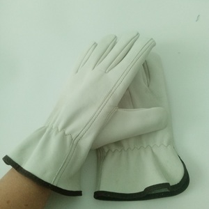 Guanti da fabbrica pelle di capra guanti in pelle di guida guanti da lavoro per uomo e donna - Product Image 2