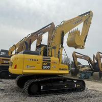 Excavatrice d'occasion Komatsu PC220 à chenilles hydrauliques, sans fuite d'huile, pièces d'origine, en vente – Meilleures ventes