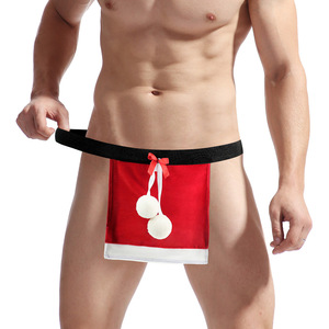Culotte confortable pour homme Sous-vêtements <span class=keywords><strong>sexy</strong></span> pour homme de Noël Lingerie respirante taille basse String - Product Image 4