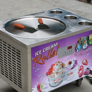 Máquina de Helados Kolice ETL de 45 cm, Mini Máquina de Helados de Mesa con 3 Tanques para <span class=keywords><strong>Tacos</strong></span> Enrollados y Helados Batidos - Product Image 4