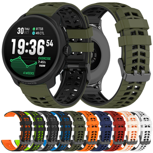 <span class=keywords><strong>Correa</strong></span> de reloj de 22mm para <span class=keywords><strong>SUUNTO</strong></span> VERTICAL 2/RACE 2 S/<span class=keywords><strong>SUUNTO</strong></span> <span class=keywords><strong>5</strong></span> 9PEAK PRO, <span class=keywords><strong>correa</strong></span> transpirable de silicona para pulseras HUAWEI Samsung Amazfit - Product Image 1