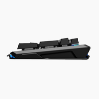 OEM 104 Keys USB Wired Semi Mechanical Keyboard RGB Backlit Double Injection Keycaps