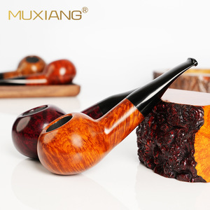 Muxiang Briar Wood Smoking Pipe 9mm Filter Free Type Handmade Tobacco Pipe - Product Image 1
