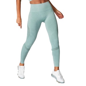 Blue Color Comfortable High Waist Four Way Stretch Sports Women Fitness Yoga Pants <b>Leggings</b> - Product Image 1