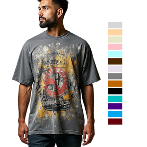 เสื้อยืดคอกลมสำหรับผู้ชายเสื้อยืดผ้าฝ้ายรุ่น100% เสื้อยืดโลโก้แบบกำหนดเองได้ตามต้องการ - Product Image 1