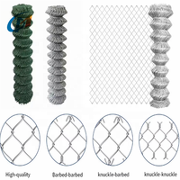 Clôture en treillis métallique à mailles losangées en PVC noir et vert sur mesure, maille cyclonique de 50 mm pour la protection