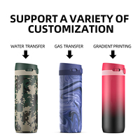 Botol Air Stainless Steel Terisolasi Trigger Action, Botol Termos, Flask, Tumbler, Cangkir Kopi Travel, Botol 20oz