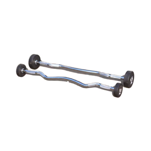Rubber <strong>Barbell</strong> Set <strong>With</strong> 15kg and 30kg <strong>Weights</strong> Fixed <strong>Barbell</strong> for <strong>Weight</strong> Lifting - Product Image 5