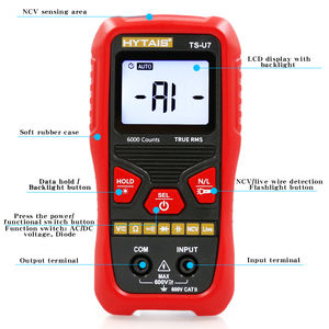 HYTAIS TSU7 Smart Multimeter Doppel betriebs modus NCV Spannungs erfassung und Kondensator Dioden <span class=keywords><strong>tester</strong></span> Multimeter <span class=keywords><strong>Analog</strong></span> - Product Image 5