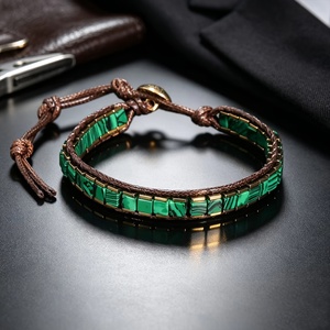 Bracciale in Lapislazzuli con Perle a Cubo, Braccialetto Energetico con Pietre Preziose per Uomini e Donne - Product Image 6