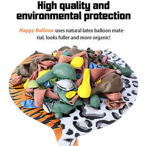 Remise des diplômes cérémonie d'ouverture décoration thème animal léopard ballon décoration bébé un an enfant anniversaire - Product Image 3