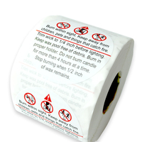 Rouleau d'étiquettes thermiques directes personnalisées et autocollants d'étiquettes à transfert thermique pour imprimante