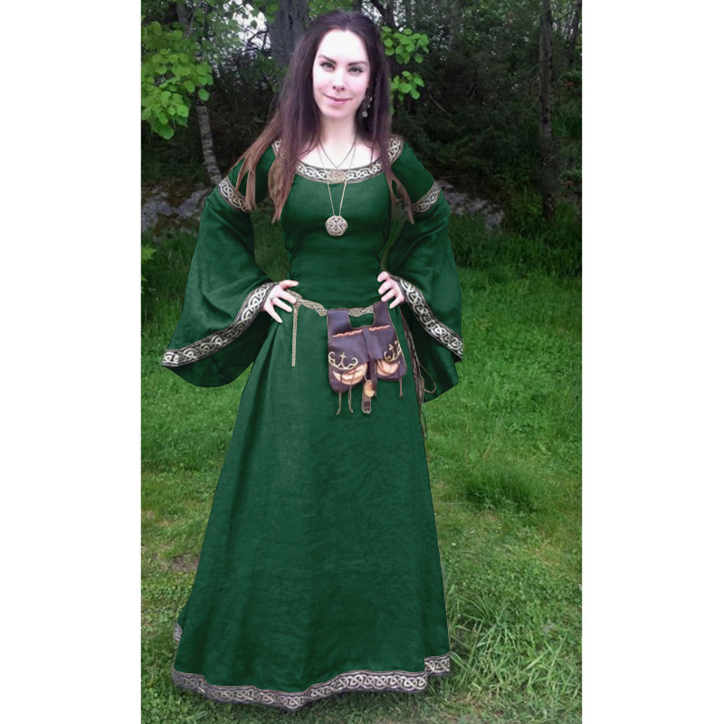 Medieval Princess Halloween Costume - Flare Sleeve Dress
