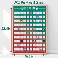 Poster Rascable de Anime de Gift Republic, 100 Diseños, Lista de Deseos, Arte Japonés para Pared, Decoración de Dormitorio, Regalo para Fans, Cumpleaños, Navidad