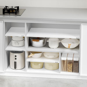 Estante Metálico Extraíble Resistente, Organizador de Cocina Ajustable, Estante de Almacenamiento de Acero al Carbono <span class=keywords><strong>para</strong></span> Encimera <span class=keywords><strong>Debajo</strong></span> <span class=keywords><strong>del</strong></span> Fregadero - Product Image 3