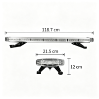 96W LED 26 Stroboskop-Modi IP65 Warnleuchte Dachmontage PC-Aluminiumlegierungsgehäuse Mehrere Farben für 4x4 Offroad Notfallrettung