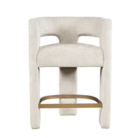 Tabouret de bar moderne rembourré en velours, chaise haute de cuisine, tabouret de bar pour la maison, hôtel, mobilier